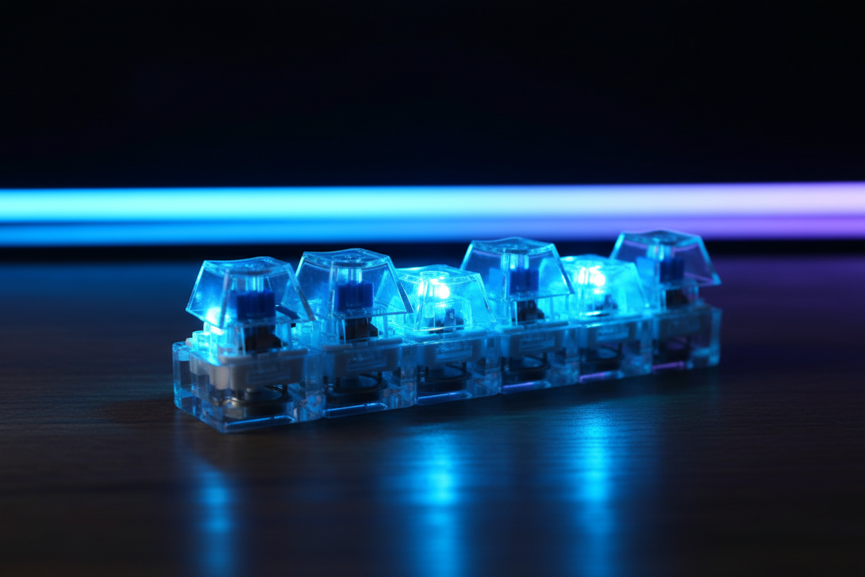 ClickCube Mechanical Fidget Keychain | Clicky Stress-Relief Gadget